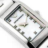  Shop Authentic Emporio Armani Donna Mother Of Pearl White Dial Silver Steel Strap Watch for Women - AR3167 - Luxxuri