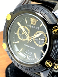  Shop Authentic Versace Icon Active Chronograph Black Dial Black Steel Strap Watch for Men - VEZ700421 - Luxxuri