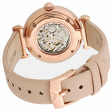  Shop Authentic Emporio Armani Meccanico Silver Skeleton Dial Beige Leather Strap Watch For Women - AR60001 - Luxxuri