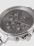  Shop Authentic Tommy Hilfiger Chronograph Grey Dial Silver Steel Strap Watch for Men - 1710382 - Luxxuri