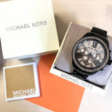  Shop Authentic Michael Kors Wren Chronograph Gold Diamonds Dial Black Steel Strap Watch for Women - MK5879 - Luxxuri