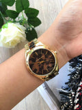  Shop Authentic Michael Kors Slim Runway Tortoise Shell Dial Two Tone Steel Strap Watch for Women - MK4284 - Luxxuri