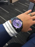  Shop Authentic Michael Kors Runway Chronograph Purple Dial Black Steel Strap Watch For Women - MK5954 - Luxxuri