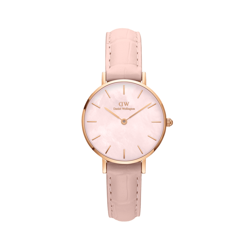  Shop Authentic Daniel Wellington Petite Rouge Pink Dial Pink Leather Strap Watch For Women - DW00100511 - Luxxuri