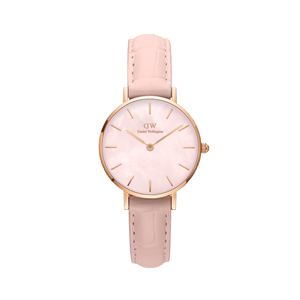  Shop Authentic Daniel Wellington Petite Rouge Pink Dial Pink Leather Strap Watch For Women - DW00100511 - Luxxuri