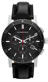  Shop Authentic Burberry The City Black Dial Black Leather Strap Watch for Men - BU9382 - Luxxuri