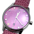  Shop Authentic Gucci G-Timeless Pink Mother of Pearl Dial Pink Leather Strap Watch For Women - YA126586 - Luxxuri