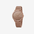  Shop Authentic Calvin Klein Minimal Quartz Pink Gold Dial Pink Gold Mesh Bracelet Watch for Men - K3M11TFK - Luxxuri
