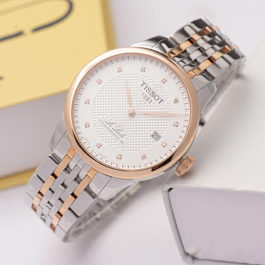  Shop Authentic Tissot Le Locle Powermatic 80 Silver Dial Two Tone Steel Strap Watch For Men - T006.407.22.036.01 - Luxxuri