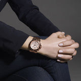  Shop Authentic Michael Kors Dylan Rose Gold Dial Rose Gold Steel Strap Watch for Women - MK5314 - Luxxuri