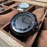  Shop Authentic Armani Exchange Hampton Chronograph Black Dial Black Steel Strap Watch For Men - AX2189 - Luxxuri