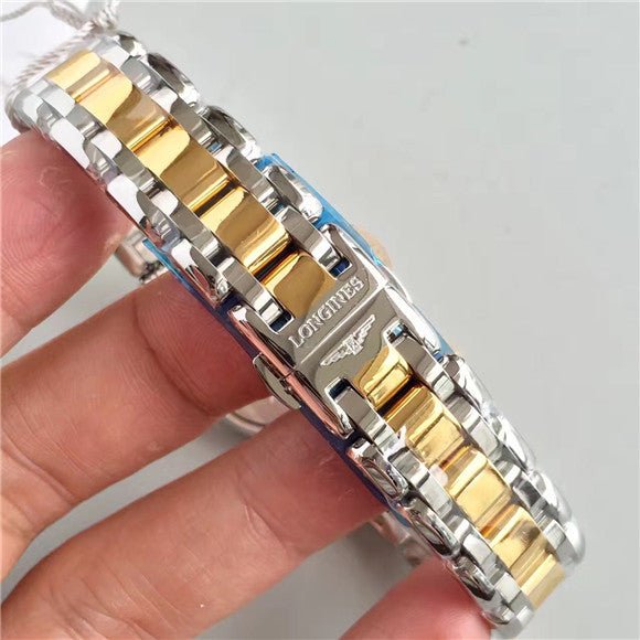  Shop Authentic Longines PrimaLuna Quartz Diamonds Mother of Pearl Dial Two Tone Steel Strap Watch for Women - L8.110.5.93.6 - Luxxuri