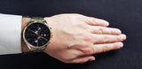  Shop Authentic Tommy Hilfiger West Chronograph Quartz Black Dial Gold Steel Strap Watch For Men - 1791708 - Luxxuri