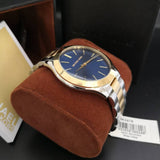  Shop Authentic Michael Kors Slim Runway Blue Dial Two Tone Steel Strap Watch for Women - MK3479 - Luxxuri