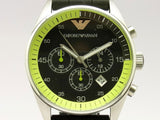  Shop Authentic Emporio Armani Chronograph Black Dial Black Rubber Strap Watch For Men - AR5865 - Luxxuri