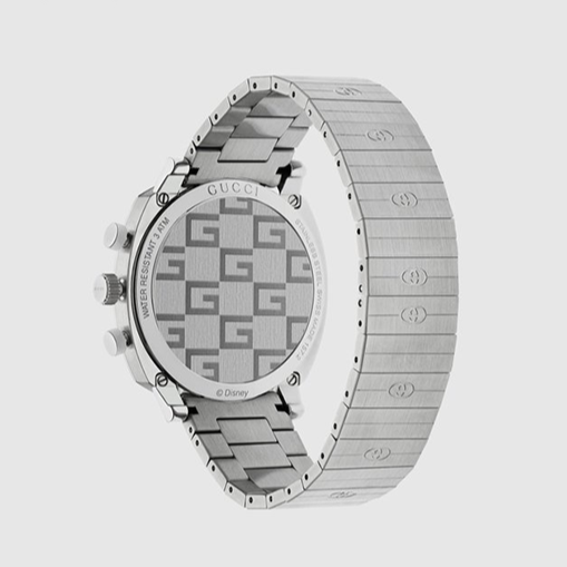 Shop Authentic Gucci Grip Chronograph Mickey Mouse White Dial Silver Steel Strap Watch For Men - YA157306 - Luxxuri