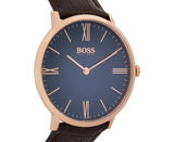  Shop Authentic Hugo Boss Classic Jackson Blue Dial Brown Leather Strap Watch for Men - 1513458 - Luxxuri