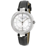  Shop Authentic Tissot T Lady Flamingo Mother of Pearl White Dial Black Leather Strap Watch for Women - T094.210.16.111.00 - Luxxuri