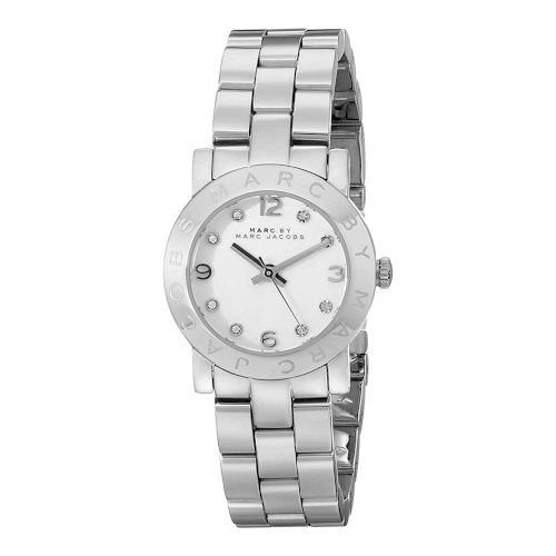  Shop Authentic Marc Jacobs Amy Silver Dial Silver Steel Strap Watch for Women - MBM3181 - Luxxuri