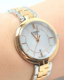  Shop Authentic Tissot Flamingo Mother of Pearl White Dial Two Tone Steel Strap Watch For Women - T094.210.22.111.01 - Luxxuri