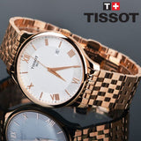  Shop Authentic Tissot T Classic Tradition White Dial Rose Gold Steel Strap Watch For Women - T063.610.33.038.00 - Luxxuri