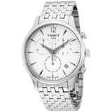  Shop Authentic Tissot T Classic Tradition Chronograph White Dial Silver Steel Strap Watch For Men - T063.617.11.037.00 - Luxxuri