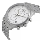  Shop Authentic Tissot T Classic Tradition Chronograph White Dial Silver Steel Strap Watch For Men - T063.617.11.037.00 - Luxxuri