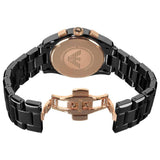  Shop Authentic Emporio Armani Valente Ceramica Chronograph Black Dial Black Steel Strap Watch For Men - AR1410 - Luxxuri