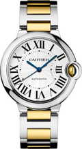  Shop Authentic Cartier Ballon Bleu de Cartier Silver Dial Two Tone Steel Strap Watch for Women - W2BB0030 - Luxxuri