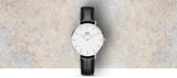  Shop Authentic Daniel Wellington Classic Petite Reading White Dial Black Leather Strap Watch For Women - DW00100185 - Luxxuri