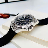 Shop Authentic Guess Baguette Crystals Black Dial Black Silicone Strap Watch For Men - GW0208G1 - Luxxuri