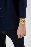  Shop Authentic Guess Empire Quartz Black Dial Gold Steel Strap Watch For Men - GW0489G2 - Luxxuri