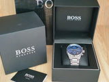  Shop Authentic Hugo Boss Hero Sport Blue Dial Silver Steel Strap Watch for Men - 1513755 - Luxxuri