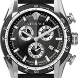  Shop Authentic Versace V Ray Chronograph Quartz Black Dial Black Leather Strap Watch For Men - VE2I00121 - Luxxuri