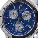  Shop Authentic Tissot T Sport PRS 200 Chronograph Blue Dial Silver Steel Strap Watch For Men - T067.417.11.041.00 - Luxxuri
