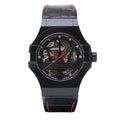 Maserati Potenza Automatic Black Dial Black Leather Strap Watch For Men - R8821108008