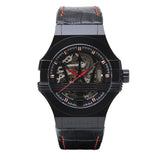  Shop Authentic Maserati Potenza Automatic Black Dial Black Leather Strap Watch For Men - R8821108008 - Luxxuri