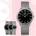  Shop Authentic Calvin Klein Minimal Black Dial Silver Mesh Bracelet Watch for Men - K3M51151 - Luxxuri