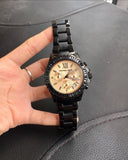  Shop Authentic Michael Kors Everest Quartz Rose Gold Dial Black Steel Strap Watch For Women - MK5872 - Luxxuri