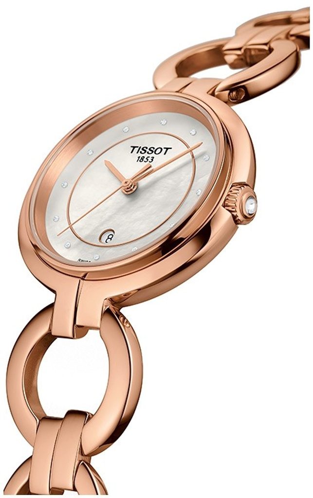  Shop Authentic Tissot T Lady Flamingo Mother of Pearl Dial Rose Gold Steel Strap Watch for Women - T094.210.33.116.01 - Luxxuri