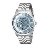  Shop Authentic Fossil Townsman Automatic Skeleton Blue Dial Silver Steel Strap Watch for Men - ME3073 - Luxxuri