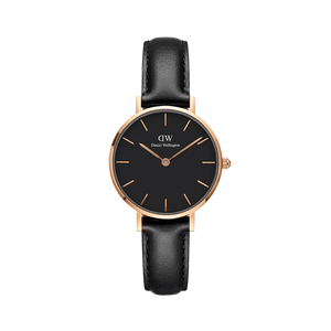  Shop Authentic Daniel Wellington Classic Petite Sheffield Black Dial Black Leather Strap Watch For Women - DW00100224 - Luxxuri