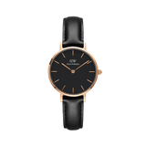  Shop Authentic Daniel Wellington Classic Petite Sheffield Black Dial Black Leather Strap Watch For Women - DW00100224 - Luxxuri