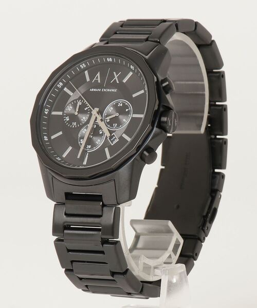 Shop Authentic Armani Exchange Banks Chronograph Black Dial Black Steel Strap Watch For Men - AX1722 - Luxxuri