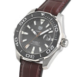  Shop Authentic Tag Heuer Aquaracer Caliber 5 Black Dial Brown Leather Strap Watch for Men - WAY201M.FC6474 - Luxxuri