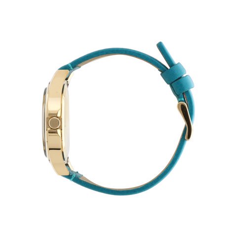  Shop Authentic Marc Jacobs Baby Dave Gold Dial Blue Leather Strap Watch for Women - MBM1263 - Luxxuri