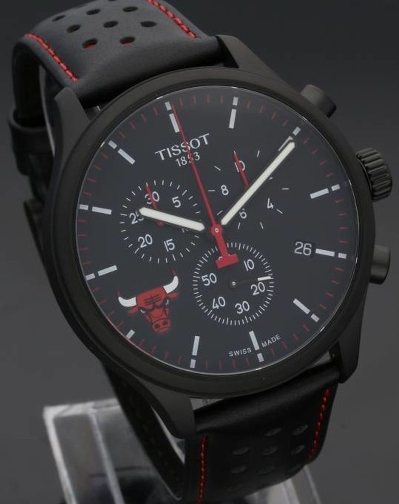  Shop Authentic Tissot T Sport Chrono XL NBA Teams Special Chicago Bulls Edition Black Dial Black Leather Strap Watch for Men - T116.617.36.051.00 - Luxxuri