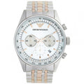  Shop Authentic Emporio Armani Sportivo Chronograph Silver Dial Two Tone Steel Strap Watch For Men - AR5999 - Luxxuri