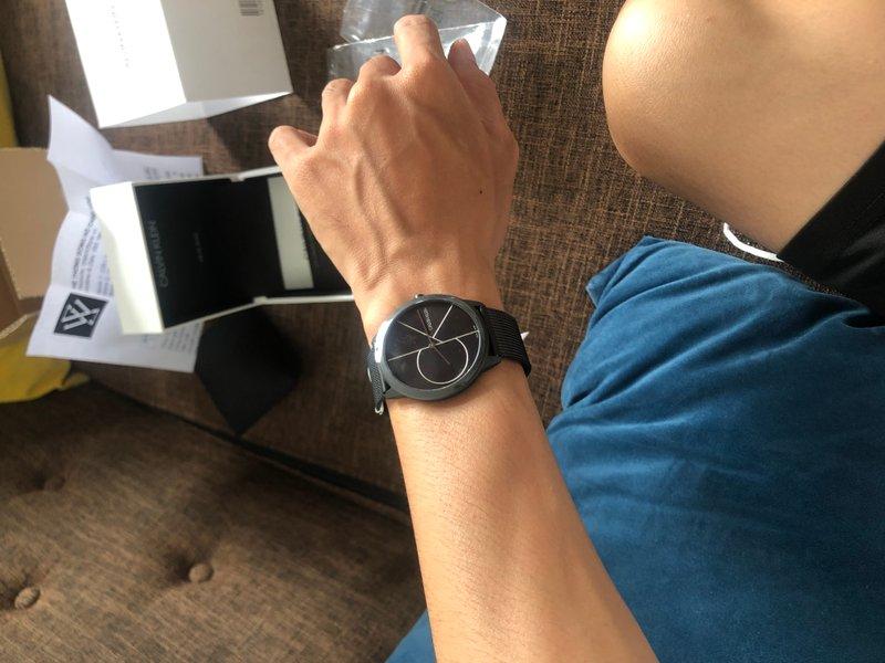  Shop Authentic Calvin Klein Minimal Black Dial Black Mesh Bracelet Watch for Men - K3M5145X - Luxxuri
