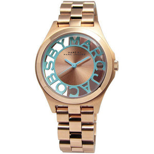  Shop Authentic Marc Jacobs Henry Rose Gold Dial Rose Gold Steel Strap Watch for Women - MBM3296 - Luxxuri